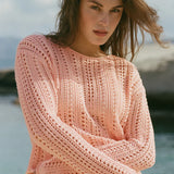 Z Supply Upland Crochet Sweater in Bellini