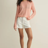 Z Supply Upland Crochet Sweater in Bellini