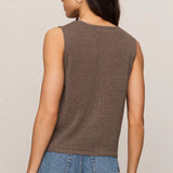 Z Supply Syd Sweater Vest in Pebble Coast