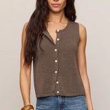 Z Supply Syd Sweater Vest in Pebble Coast