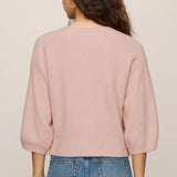 Z Supply Valor Short Sleeve Cardigan in Soft Blush