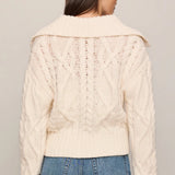 Z Supply Hartwell Cable Knit Sweater in Sandstone