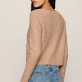 Z Supply Medina Open Knit Cardigan in Toasted Almond