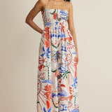 Z Supply Cornelia Getaway Midi Dress in Multi