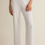 Z Supply Dawn Smocked Rib Pant in White