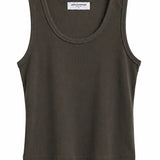 PWT Structured Rib Bra Friendly Tank in Dark Olive