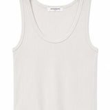 PWT Blondie Structured Rib Bra Friendly Tank in Whitecap Grey