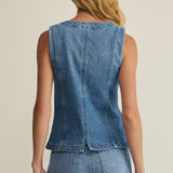 Z Supply Porto Denim Vest in Eternity