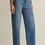Z Supply Luna High Rise Bowed Crop Pant in Eternity