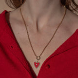 THATCH Amaya Red Enamel Rolo Necklace