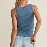 Z Supply Boa Rib Tank in Lake Blue