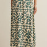 Z Supply Leya Tera Paisley Maxi Skirt in Everglade