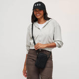 Sol and Selene Divide & Conquer Woven Neoprene Crossbody in Black