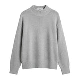 PWT Elsie Cotton Turtleneck Sweater in Heather Grey