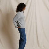 PWT Elsie Cotton Turtleneck Sweater in Heather Grey