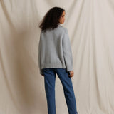 PWT Elsie Cotton Turtleneck Sweater in Heather Grey