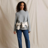 PWT Elsie Cotton Turtleneck Sweater in Heather Grey