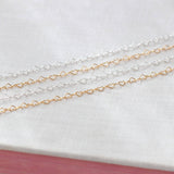 Kris Nations Heart Chain Necklace in Sterling Silver