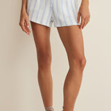 Z Supply Daylight Striped Airy Short in Sea Salt