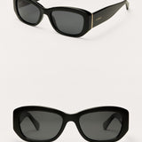 Z Supply Legacy Polarized Sunglasses in Polished Black-Grey