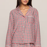 Z Supply Jolly Gingham PJ Top in Ruby Red