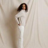 PWT Heart Cotton Fleece Pullover Hoodie in Whitecap Grey