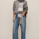 Z Supply Plaid I Met You Scarf in Silverlake