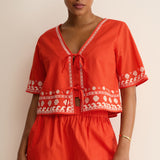Z Supply Cast of Waves Top in Lychee
