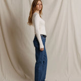 PWT Ivanna Mico Modal Rib Long Sleeve Tee in Natural