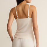 Z Supply Lynn Pointelle Cami in Vanilla Ice
