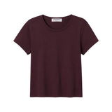 PWT Lisa Recycled Cotton Fitted Tee in Cherry Lacquer