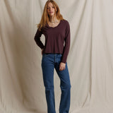 PWT Hendrix Long Sleeve Tee in Cherry Lacquer