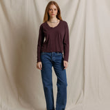 PWT Hendrix Long Sleeve Tee in Cherry Lacquer
