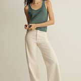 Z Supply Julian Crochet Tank in Everglade