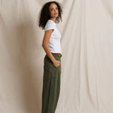 PWT Macy Recycled Cotton Rib Fitted Tee in White