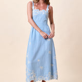 Cleobella Marceline Midi Dress in Glacier Lake