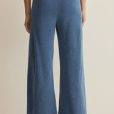 Z Supply Hunter Knit Denim Pant in Calypso Blue Indigo