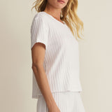 Z Supply Kara Rib Tee in White