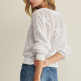 Z Supply Star of the Show Sweater in White