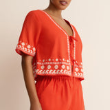 Z Supply Cast of Waves Top in Lychee