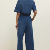 Z Supply Elsie Denim Jumpsuit in Deep Water