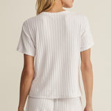Z Supply Kara Rib Tee in White