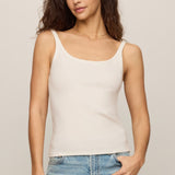 Z Supply Vale Scalloped Tank in Sandstone