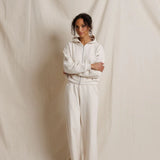 PWT Sean French Terry Zip Up Hoodie in Sugar