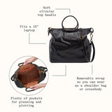 HOBO Sheila Large Satchel in Suede Leather Chocolate