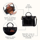 HOBO Sheila Medium Satchel in Buffed Leather Whiskey