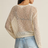 Z Supply Open Terrain Sweater in Cloud