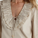 Sundays Milo Top in Bridle Ticking