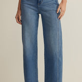Z Supply Luna High Rise Bowed Crop Pant in Eternity