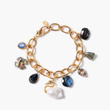 Chan Luu Charm Bracelet Gold Multi